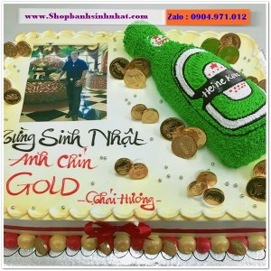 Bánh Sinh Nhật Hình Lon Bia Chai Rượu - LK28